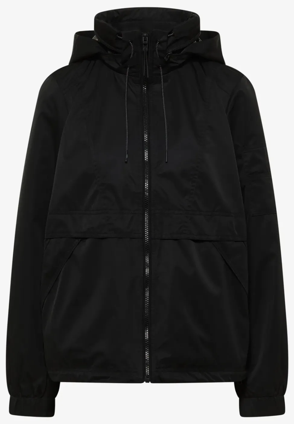 Jacke mit verstaubarer Kapuze
