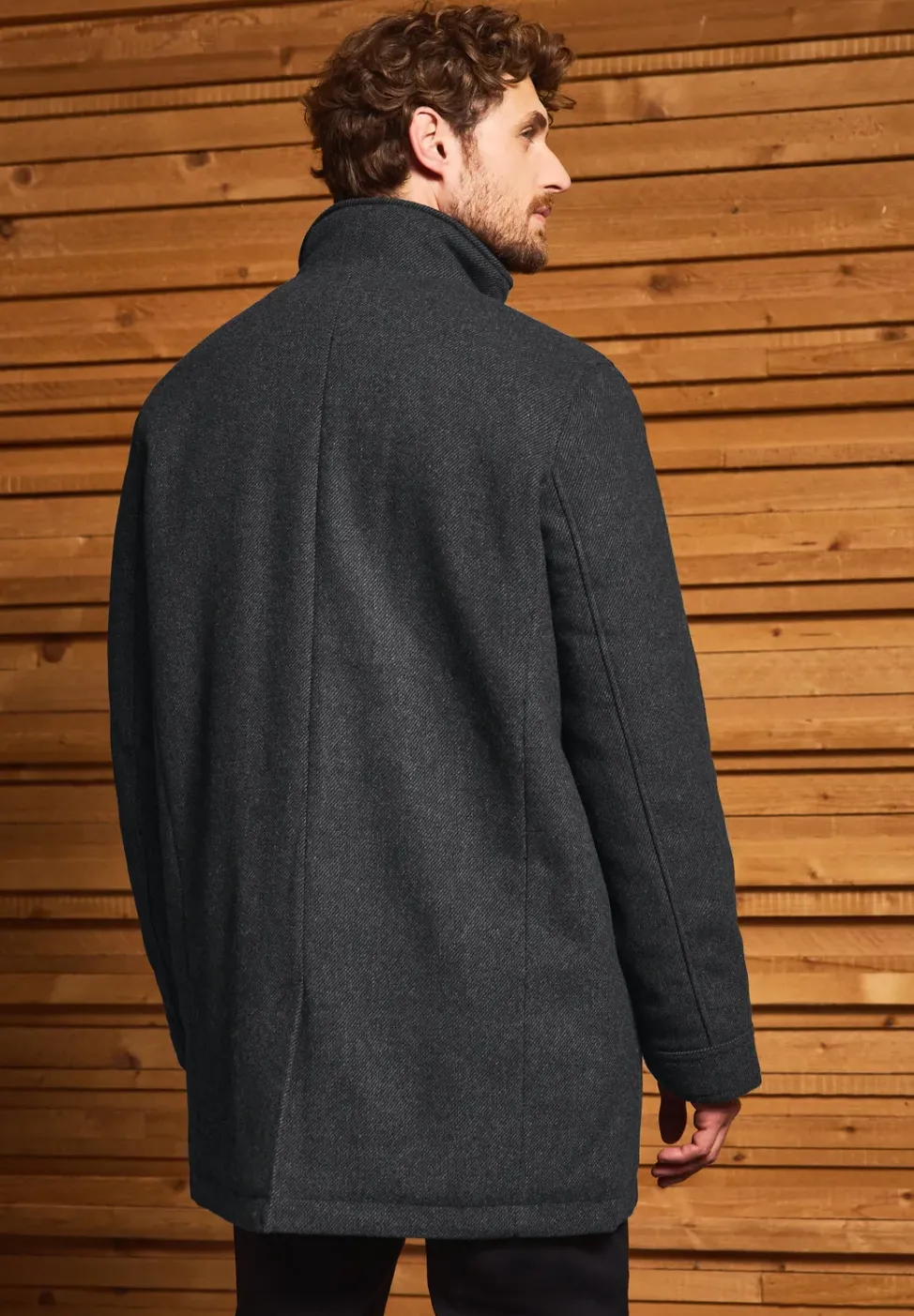 Jacke mit Wollanteil