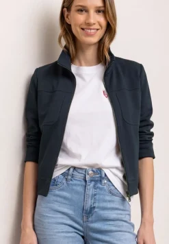 Jacke mit Zipper und Brusttaschen