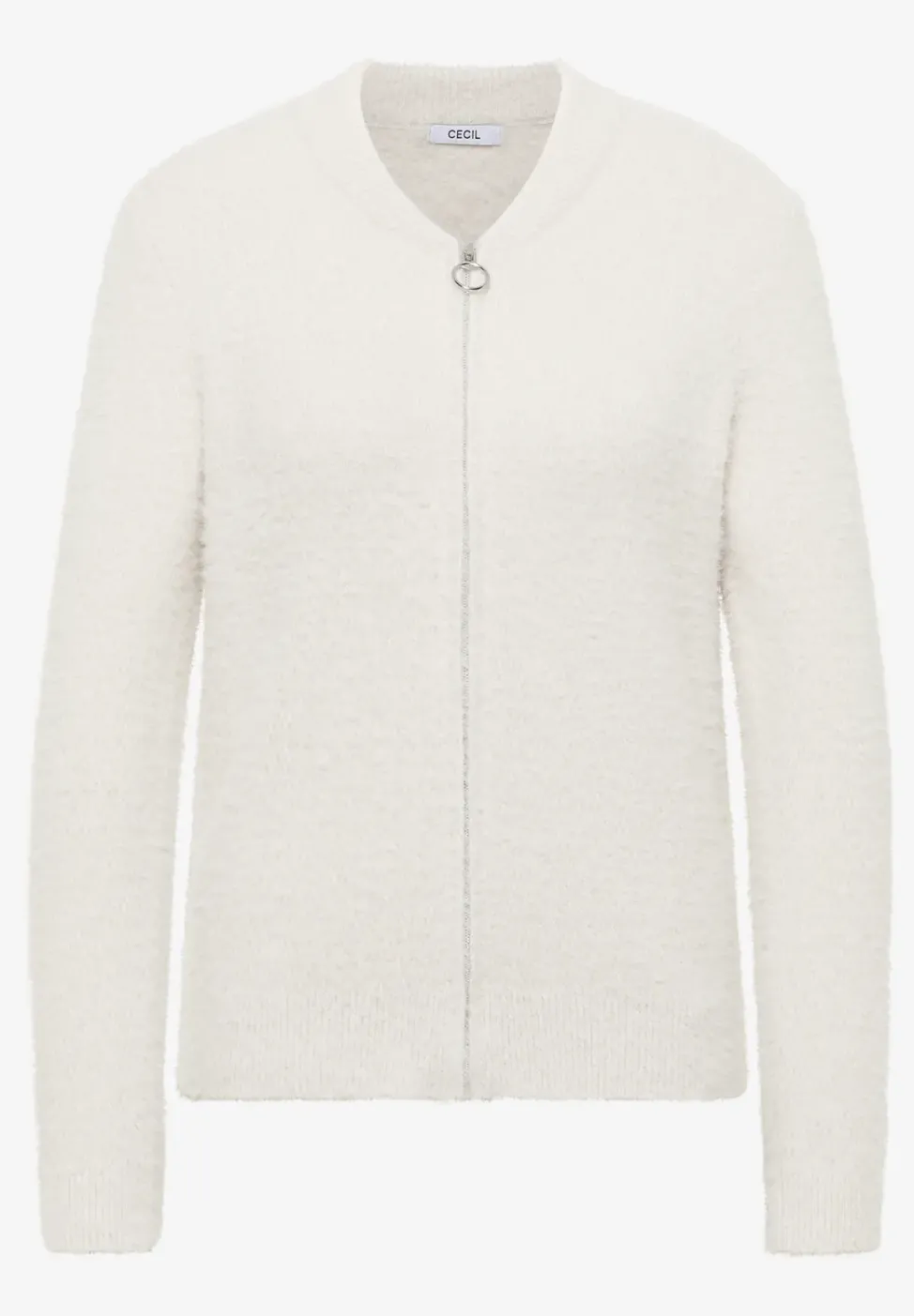 Jacquard Cardigan mit Zipper