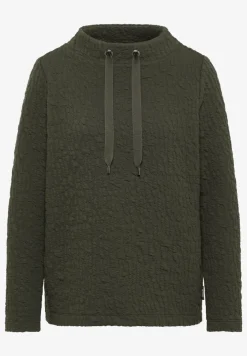 Jacquard Funnel Neck Shirt