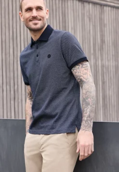 Jacquard Poloshirt mit Kurzarm