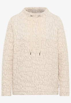 Jacquard Funnel Neck Shirt