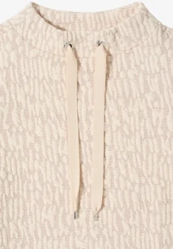 Jacquard Funnel Neck Shirt