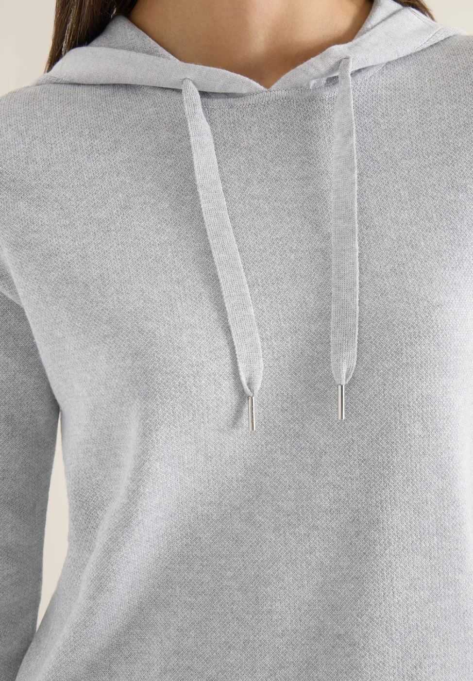 Jacquard Hoodie mit Glitzer