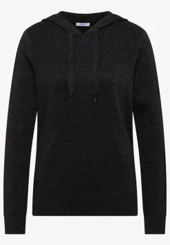 Jacquard Hoodie mit Glitzer