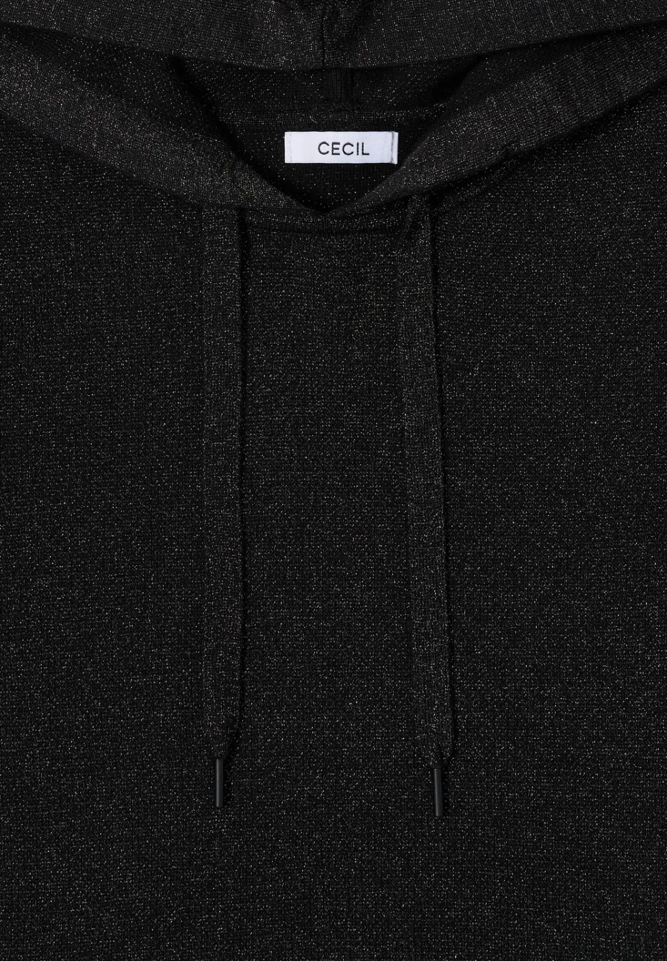 Jacquard Hoodie mit Glitzer