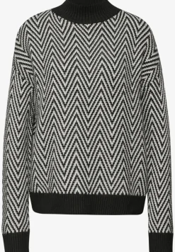 Jacquard Turtleneck Pullover