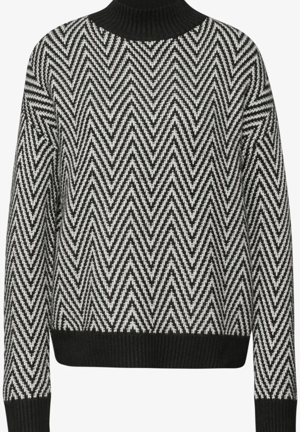 Jacquard Turtleneck Pullover