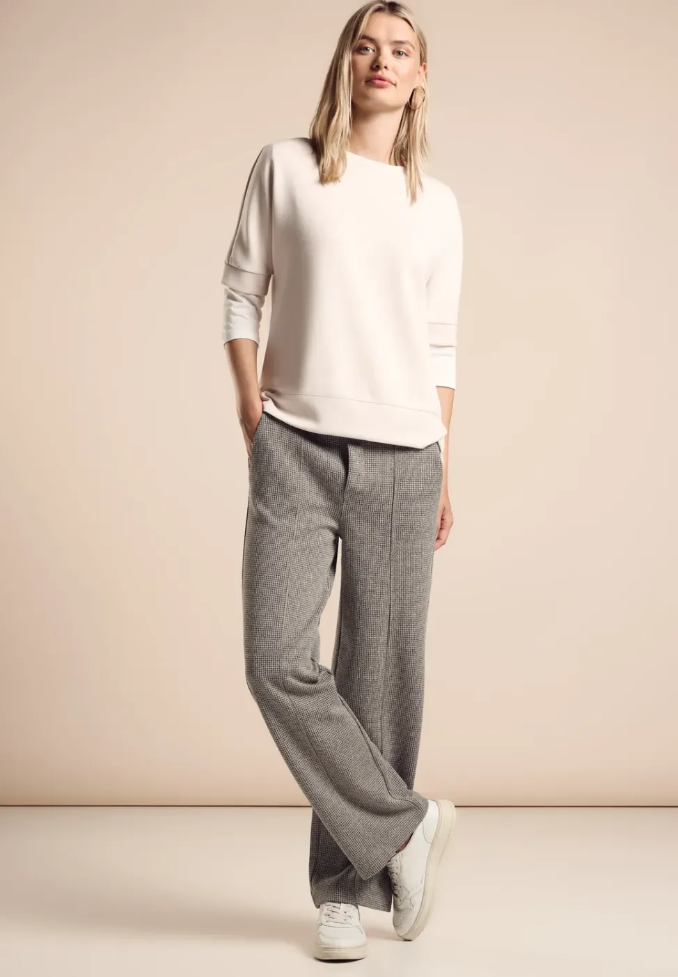 Jaquard Hose im Casual Fit