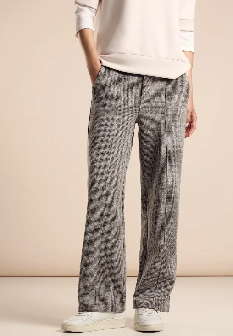 Jaquard Hose im Casual Fit