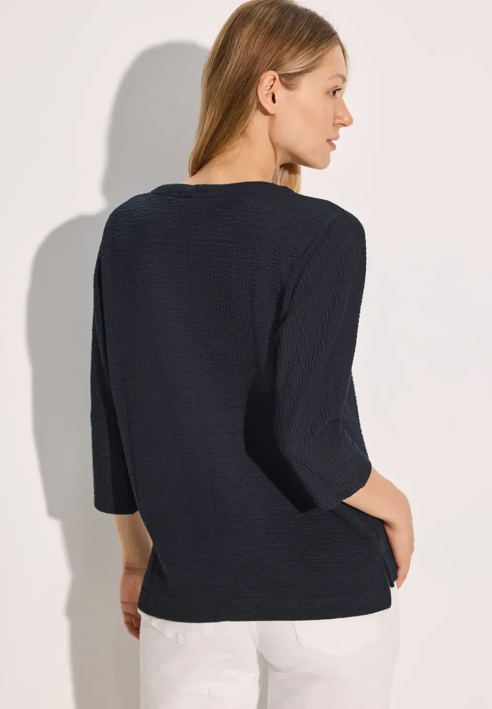 Jaquard-Struktur-Shirt