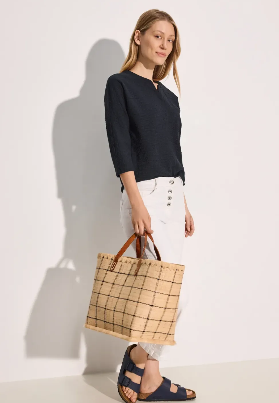 Jaquard-Struktur-Shirt