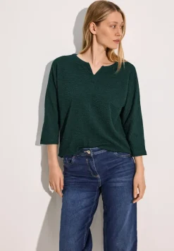 Jaquard-Struktur-Shirt