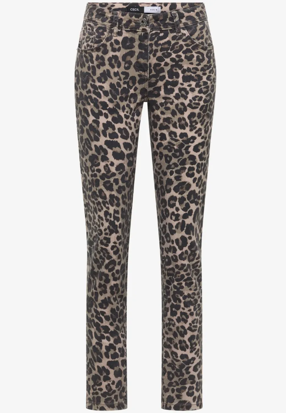 Jeans im Leo-Look