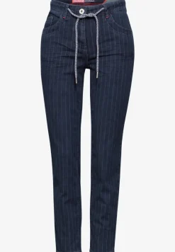 Jeans im Nadelstreifen-Look