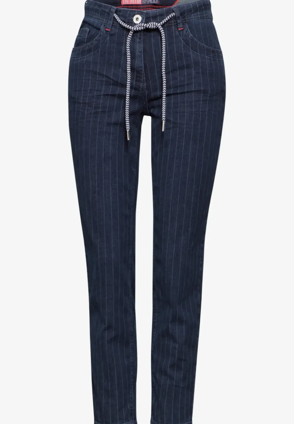 Jeans im Nadelstreifen-Look