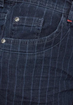 Jeans im Nadelstreifen-Look