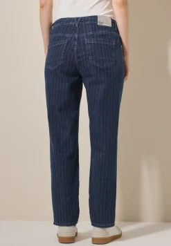 Jeans im Nadelstreifen-Look