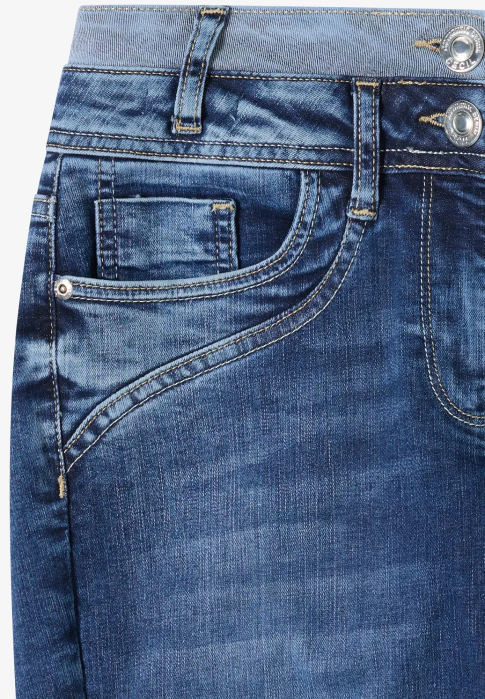 Jeans mit doppeltem Bund