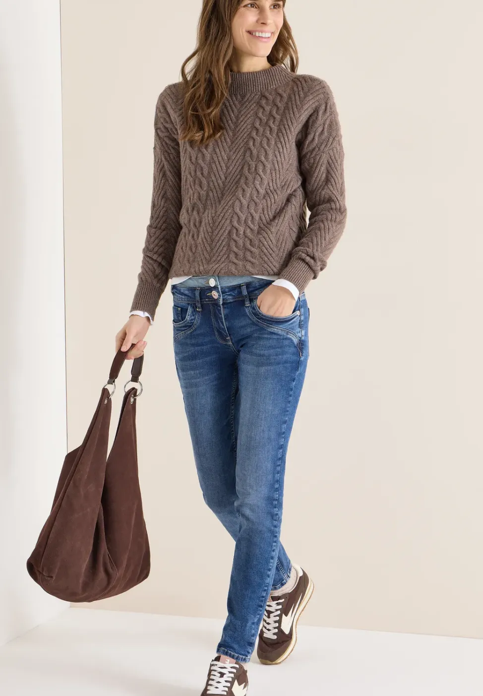 Jeans mit doppeltem Bund