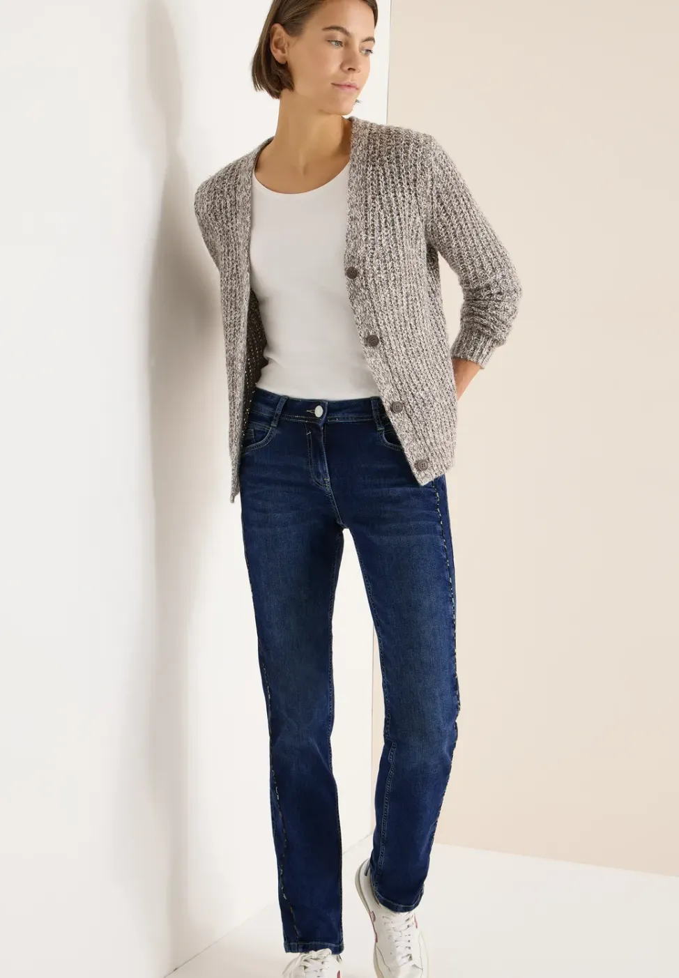 Jeans mit Gallonstreifen