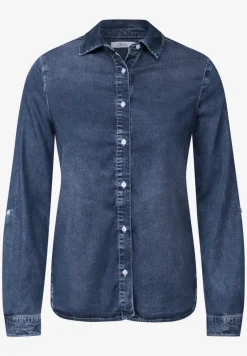 Jeanshemd aus Lyocellmix
