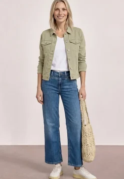 Jeansjacke im Colored-Denim-Look