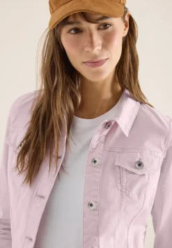 Jeansjacke im Colored-Denim-Look
