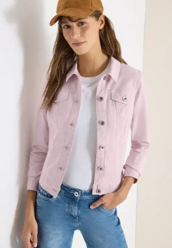 Jeansjacke im Colored-Denim-Look