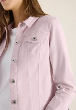 Jeansjacke im Colored-Denim-Look