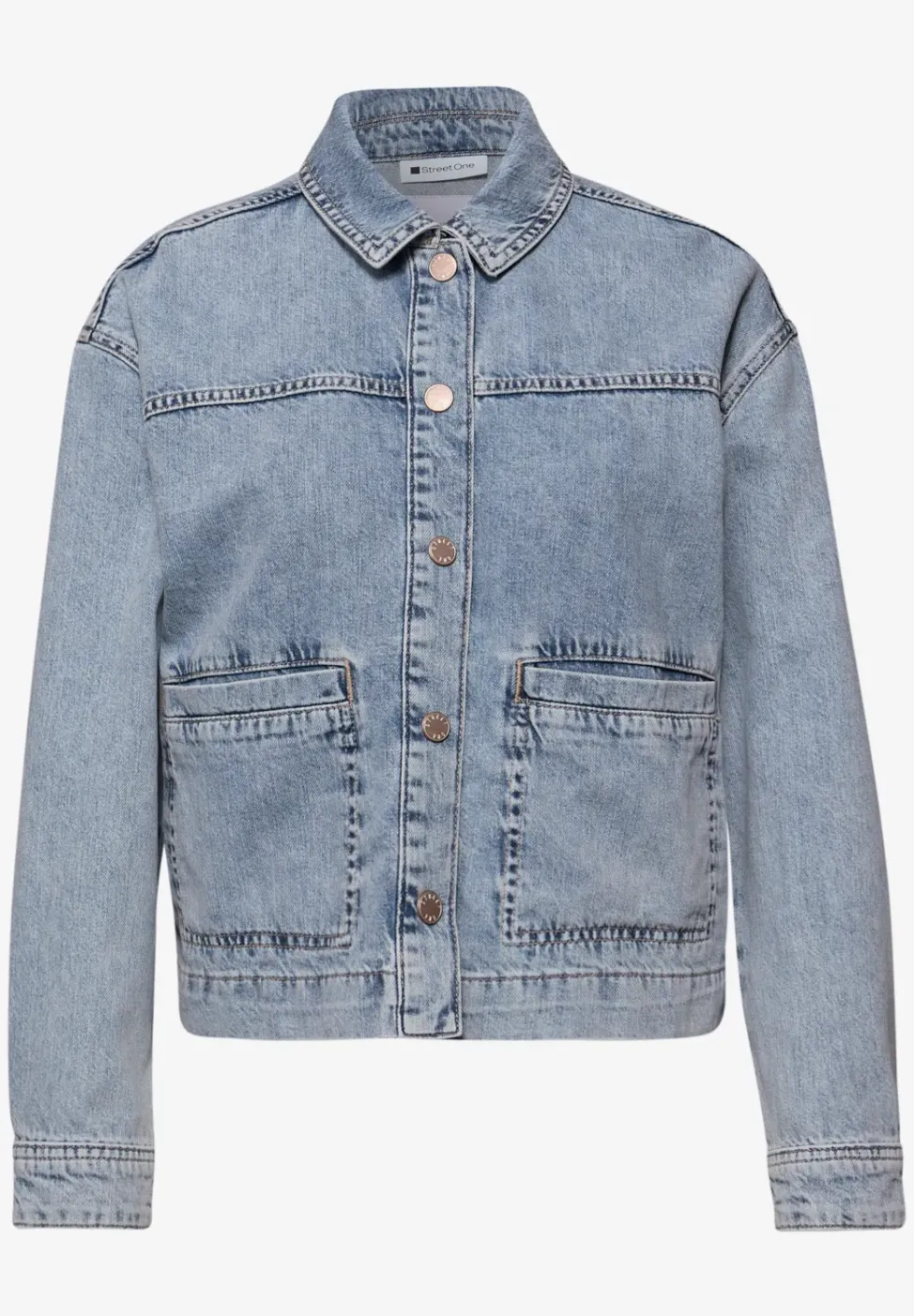 Jeansjacke in heller Waschung
