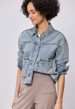 Jeansjacke in heller Waschung