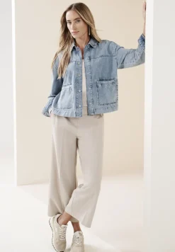 Jeansjacke in heller Waschung