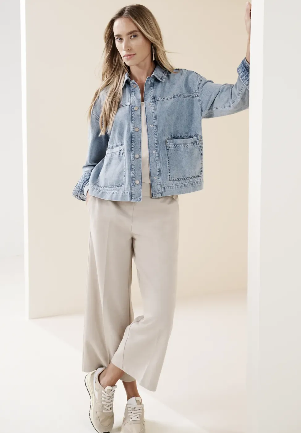 Jeansjacke in heller Waschung