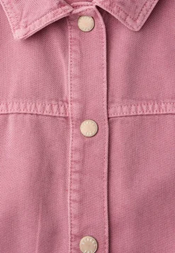 Jeansjacke in pinker Waschung