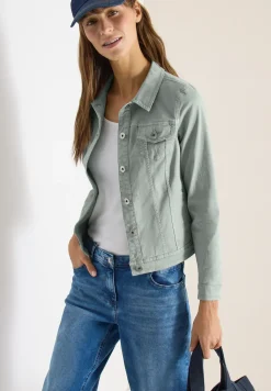 Jeansjacke mit Brusttaschen und Knöpfen