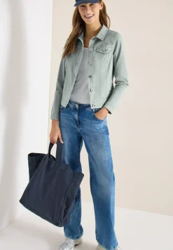 Jeansjacke mit Brusttaschen und Knöpfen
