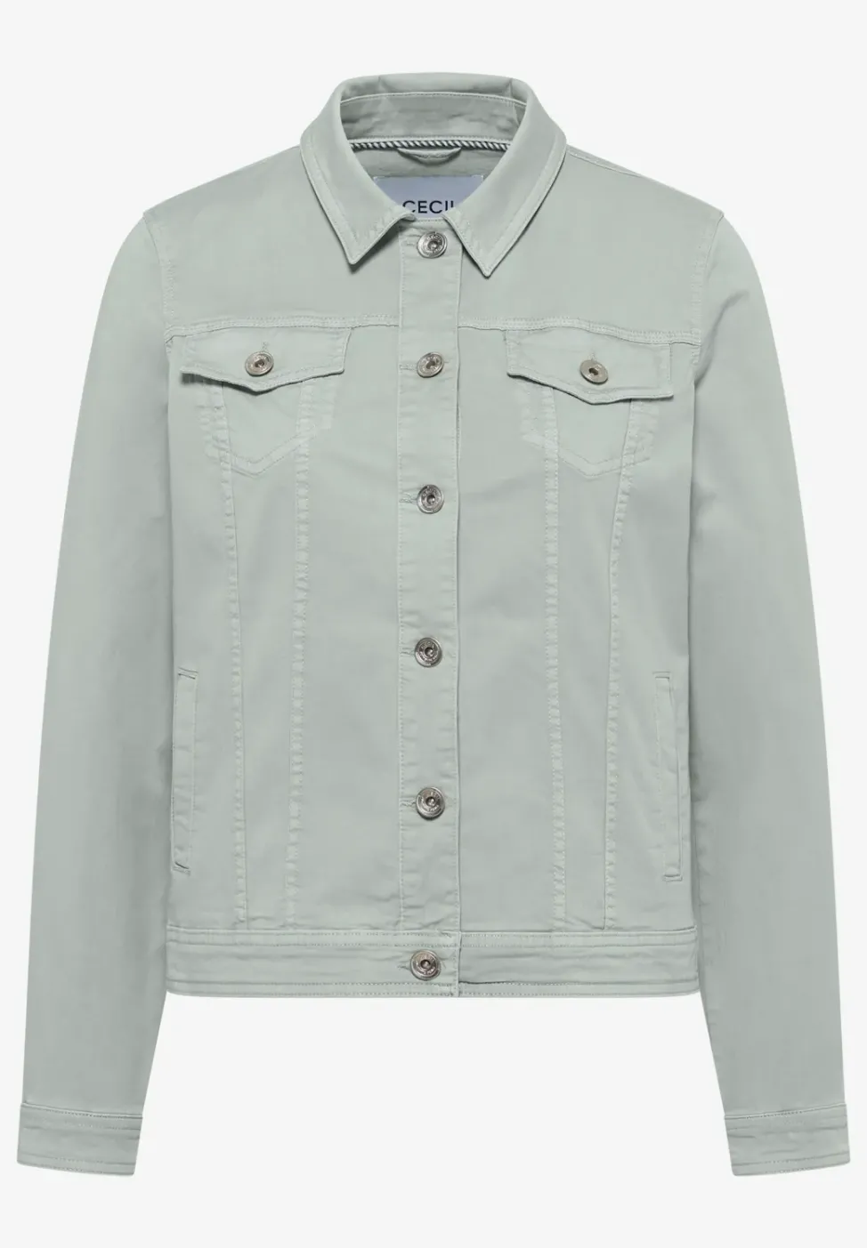 Jeansjacke mit Brusttaschen und Knöpfen