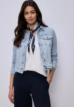Jeansjacke mit Brusttaschen und Knöpfen