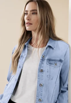 Jeansjacke mit Brusttaschen und Knöpfen