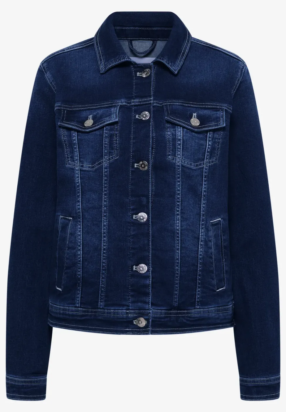 Jeansjacke mit Brusttaschen und Knöpfen
