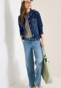 Jeansjacke mit Brusttaschen und Knöpfen