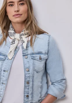 Jeansjacke mit Brusttaschen und Knöpfen