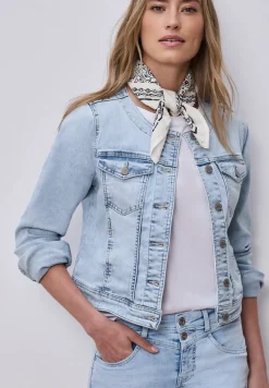 Jeansjacke mit Brusttaschen und Knöpfen