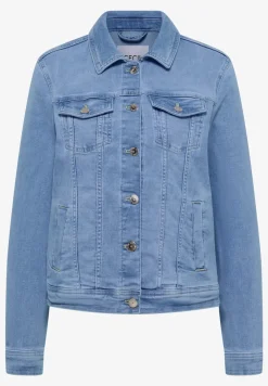 Jeansjacke mit Brusttaschen und Knöpfen