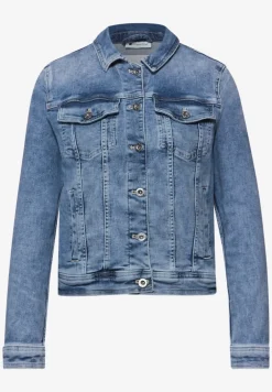 Jeansjacke mit Brusttaschen und Knöpfen