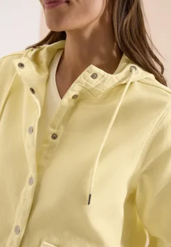Jeansjacke mit Kapuze und Knöpfen