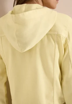 Jeansjacke mit Kapuze und Knöpfen