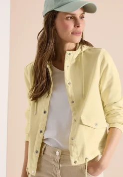 Jeansjacke mit Kapuze und Knöpfen
